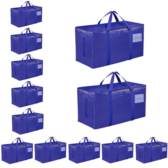 Heavy Duty Waterproof Storage Totes Foldable Moving Bags with Zippers
